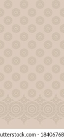 Monotone border Suzani repeat design. Perfect for Bedding, Pillows, Kitchen, Tabletop, and window treatments.