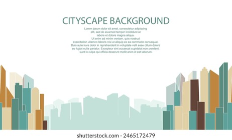 Monotone Cityscape Illustration Featuring a Detailed Urban Background with Skyscrapers and Buildings Highlighting the Elegance and Simplicity of City Life in a Minimalistic Artistic Style