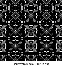 monotone color patterns with flowers and abstract decorative elements design