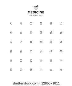 monotone icon set