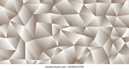 Monotone low poly banner background. Vector illustration.
