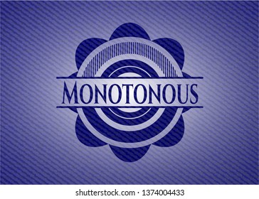 Monotonous denim background