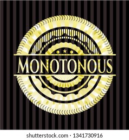 Monotonous shiny badge