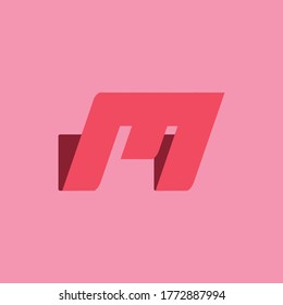 Monotype logos, a combination of 3D folds with letters of the alphabet, can be used for logos or initial names, and can be used as symbols.