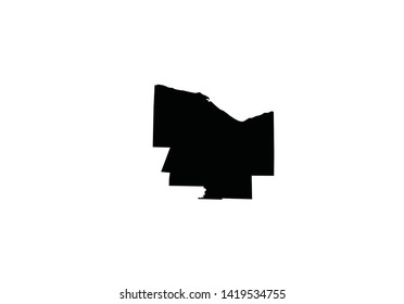 Monroe County Outline Map New York Region