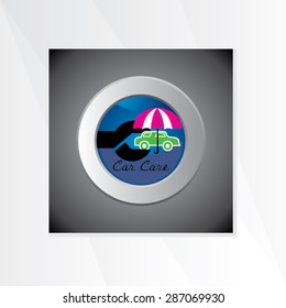 monsoon car service with spanner vector illustration 