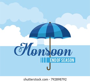 Monsoon end of season