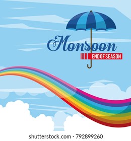 Monsoon end of season