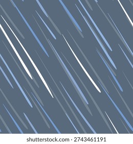Monsoon rain effect. Seamless water shower in air