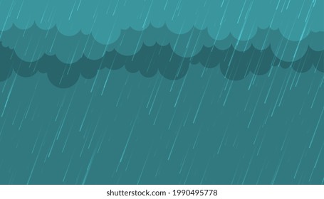 monsoon rainfall with clouds background