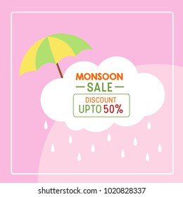 Monsoon sale illustration