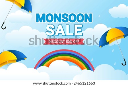 Monsoon sale poster. Monsoon sale banner, Discount, Offers, Monsoon season background