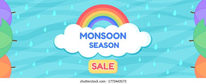 monsoon season sale banner design