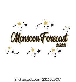 Monsoon Season Sale Vector. forecast, prediction, for post card, design and face book title page with white background. 