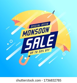 Monsoon special offer sale up to 50% off banner.