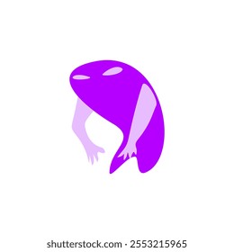 monster abstract character design, vector illustration