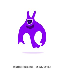 monster abstract character design, vector illustration