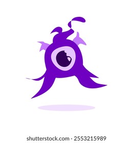 monster abstract character design, vector illustration