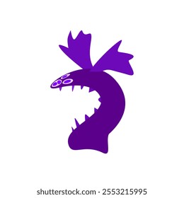 monster abstract character design, vector illustration