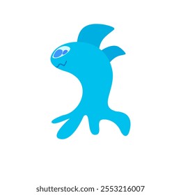 monster abstract character design, vector illustration