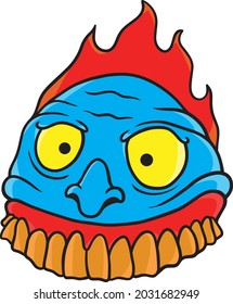 monster abstract vector design illustration