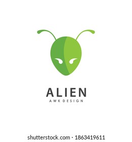 Monster alien illustration, flat design