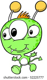 Monster Alien Vector Illustration