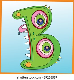 monster B letter