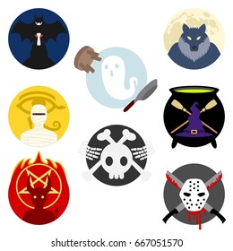 Monster Badge / Emblem Set