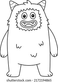 Monster Bear Coloring Page Kids Stock Vector (Royalty Free) 2172194865 ...