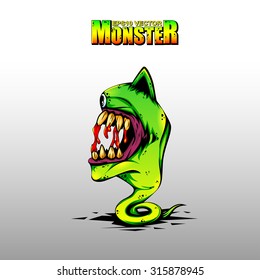  monster beast green snake