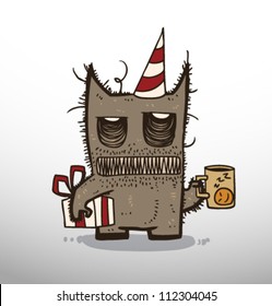 Monster Birthday, vector 02