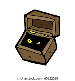 monster in box cartoon