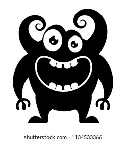 
A monster with bull like horns, bullhorns monster 
