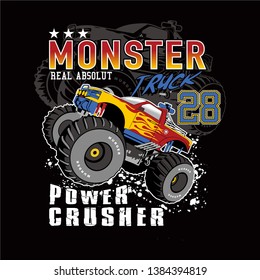 monster car club,vector car illustration - Vector