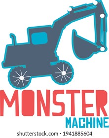 vector gráfico de carreras de coches monstruo