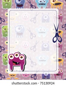 Monster card pink
