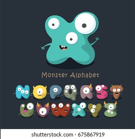 Monster Cartoon Alphabet