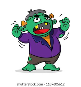 monster cartoon character, halloween character, costume party