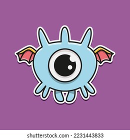 Monster cartoon character illustration design