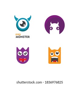 Monster cartoon character illustration vector design