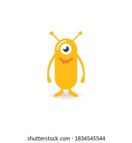 Monster cartoon devil character illustration vector design