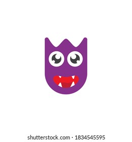 Monster cartoon devil character illustration vector design