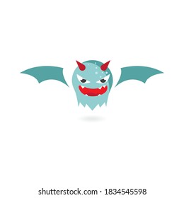 Monster cartoon devil character illustration vector design