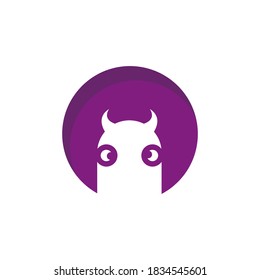 Monster cartoon devil character illustration vector design