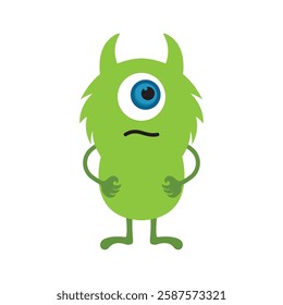 Monster cartoon devil character illustration vector design