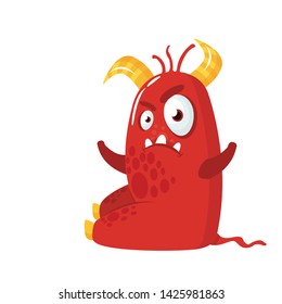 monster cartoon funny vector illustration