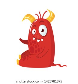 monster cartoon funny vector illustration