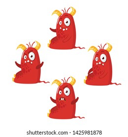 monster cartoon funny vector illustration