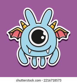 Monster cartoon illustration character design
